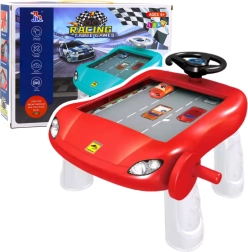 Rankinis vairavimo simuliatorius – raudonas edukacinis staliukas