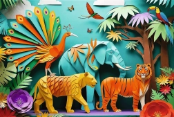 Trefl dėlionė Paper Art: Džiunglės 160 detalių
