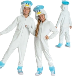Vaikiškas kostiumas POKEMON Quaxly kigurumi su gobtuvu 127–136 cm (7–8 m.)