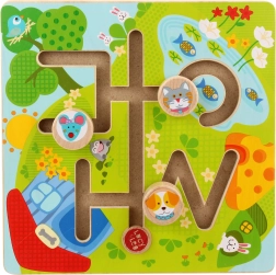 Lucy & Leo Saulėtas slėnis – medinis motorinis labirintas