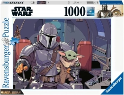 Ravensburger dėlionė STAR WARS: THE MANDALORIAN, 1000 detalių