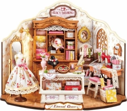 Rolife „pasidaryk pats“ miniatiūrinis namelis Elsa’s Tailoring – siuvykla, 3D medinė dėlionė