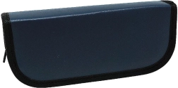 Large leatherette case CONCORDE, blue