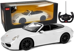 RC automobilis Porsche 911 Carrera S Rastar 1:12 – Balta
