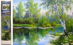 Deimantinė tapyba „Pavasario peizažas“ 30x40 cm