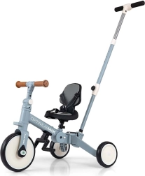 Vaikiškas triratis 5in1 su stūmimo rankena KINDERKRAFT OPTIMUS MAX, denim