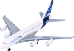 Metalinio asmeninio lėktuvo AIRBUS A380-800 baltas 11 cm