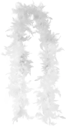 White boa with feathers 2 meters