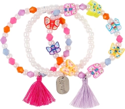 Vaikiškos apyrankės Ankje Butterfly - 3 vnt.