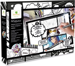 Artissimo – kūrybinis Manga rinkinys su šviesos planšete