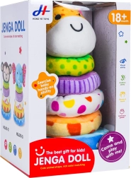 Minkšta sulankstoma piramidė mažiausiems – žirafa