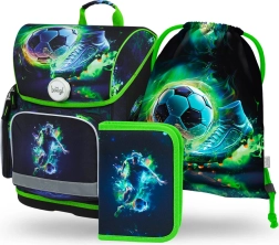 Mokyklinis rinkinys BAAGL Ergo Futbolo Žaidėjas – kuprinė, penalas ir maišelis