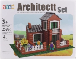 Statybinių blokelių rinkinys Namas su Sode Plastikas