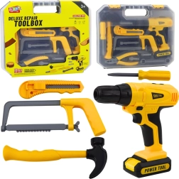 Vaikiškas įrankių lagaminėlis, 12 dalių, su šviesomis ir garsais