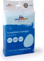 Vienkartinis pervystymo paklotas, baltas (5 vnt.)