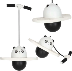 Vaikiškas pogo šokliukas panda pusiausvyrai lavinti, juodai baltas