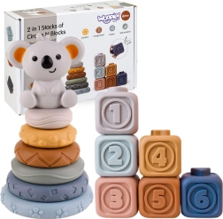 Woopie Baby minkštas sensorinis rinkinys 3 viename su koala