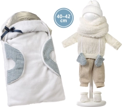 Drabužėliai su nešiojamu kilimėliu lėlei NEW BORN 40–42 cm