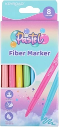 Pasteliniai išskalbiami flomasteriai KEYROAD, 8 vnt.