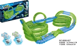 Glow-in-the-dark racing track, 83 pieces