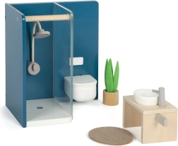 Lėlių namelio vonios kambarys iš Small Foot