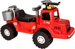 Pasispiriamas gaisrininkų automobilis su vandens purkštuvu, plastikinis, 24m+