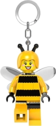 Šviečiantis LEGO minifigūrėlės raktų pakabukas „Kamanės mergaitė“