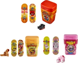 HOT WHEELS dėžutė fingerboardams – 2 fingerboardai ir nuimami riedlenčių batai
