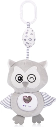 Pliušinis žaislas vežimėliui ir lovytei su melodijomis CHIPOLOINO Owl