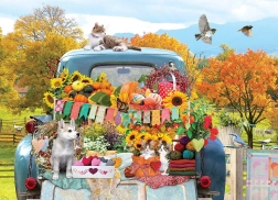 Puzzle Rural Truck in Autumn 500 pieces by Cobble Hill