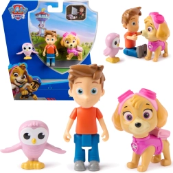 Paw Patrol figūrėlės Skye, Alex Porter ir pelėdžiukas
