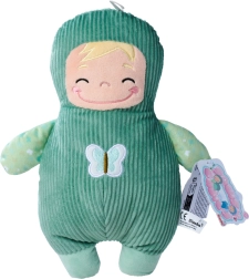 Plušinė lėlytė Squishbabies su žalia apranga 28 cm