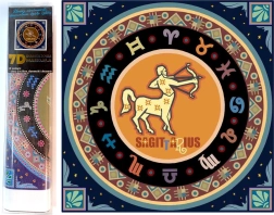 Kūrybinis 7D deimantinės mozaikos rinkinys Zodiako ženklas: Šaulys 30x30 cm
