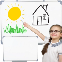 Magnetinė sausai nuvaloma balta lenta 90 × 60 cm