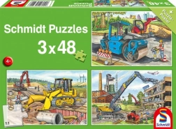 Dėlionė SCHMIDT statybvietėje 3×48 detalių