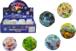 Šviečiantis kamuoliukas su iškiliais taškeliais dinozaurai 7 cm