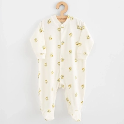 Baby romper made of organic cotton NEW BABY Olives