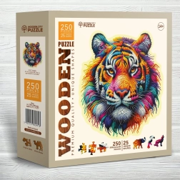 Wooden Puzzle Gentle Tiger 250 Pieces