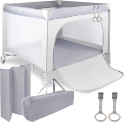 Kelioninė vaikiška maniežas Zoni pilka