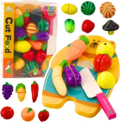Kids’ Fruit and Vegetable Cutting Set with Board and Knife