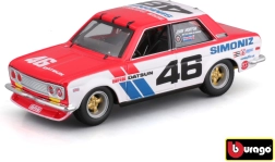 Metalinis modelis Bburago 1:43 BRE Datsun 510 lenktyninis automobilis