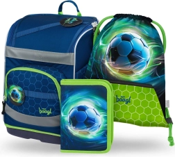 Mokyklinis rinkinys Baagl Zippy Plus su futbolo kamuolio motyvu