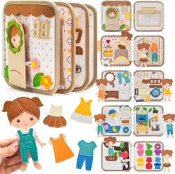 2Kids Toys Sensory Busy Book House with Doll