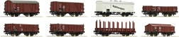 Roco eight-piece set of DRG freight cars H0