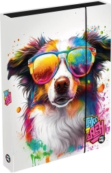 A4 dydžio Jumbo sąsiuvinių dėklas su šunimi