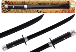 Samurajų kardas su baterijomis ir garsu, juodas