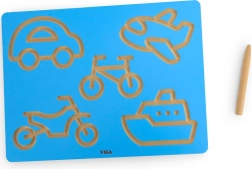 Viga grafomotorinė lentelė – transporto priemonės