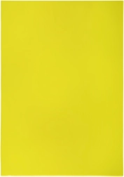 Skaidrus A4 L tipo PVC dėklas, geltonas
