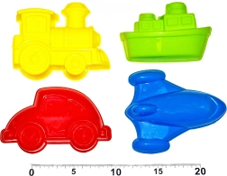 Smėlio formelės – 4 dalių rinkinys