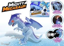 Mighty Megasaur ledą kvėpuojantis vaikščiojantis drakonas su baterijomis